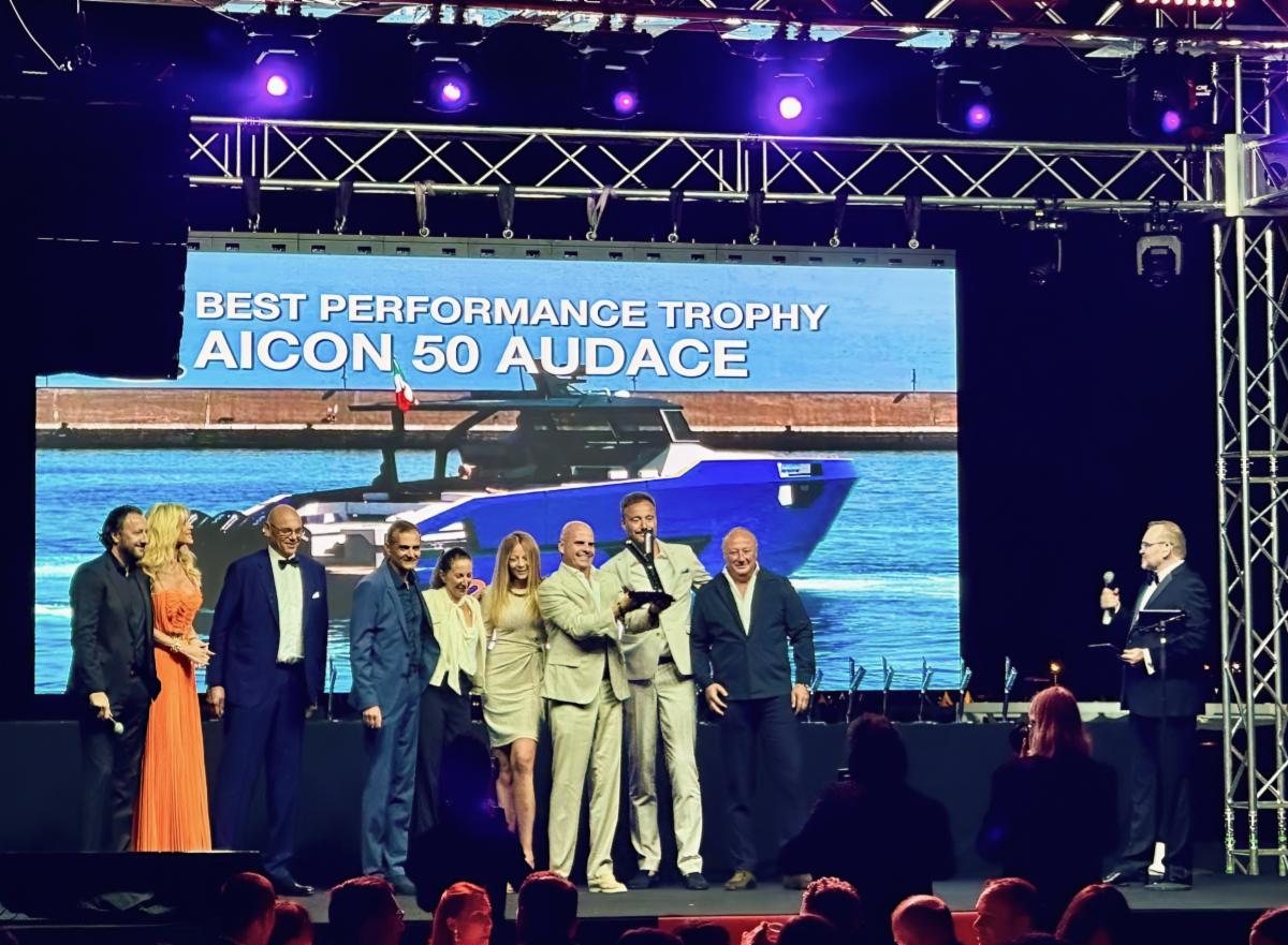 Aicon Yachts trionfa a Cannes: Audace 50 conquista il premio “Best Performance” ai World Yacht Trophies 2024