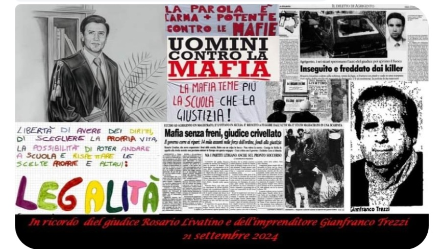 #inostristudentiraccontanoimartiridellalegalità : Gianfranco Trezzi (1988), Rosario Livatino (1990) morti ammazzati dalla criminalità organizzata