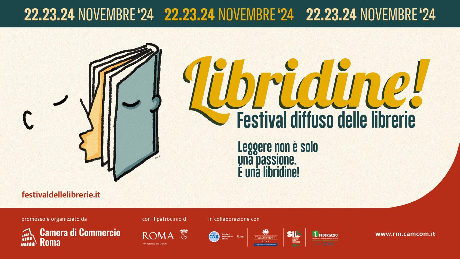 Libridine! A Roma il festival diffuso delle librerie