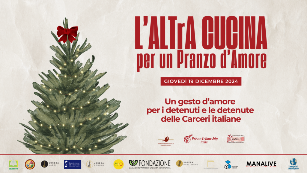 “L’ALTrA Cucina… per un Pranzo d’Amore” giunge alla 11^ edizione. Offerti pranzi di Natale a ottomila detenuti di 44 carceri